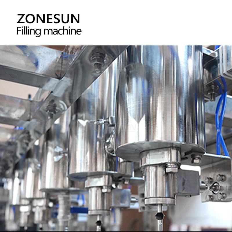 ZONESUN ZS-DG4 Beer Filling Machine Equipressure Foamy Liquid Alcoholic Carbonated Sparkling Aerated Drinks Bottle Production