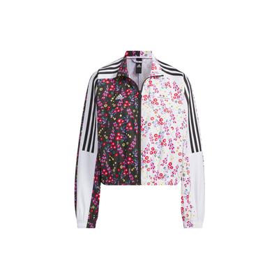 X Shuting Qiu совместная тканая спортивная повседневная куртка с цветочным принтом, женские куртки, черный, белый цвет IM8441