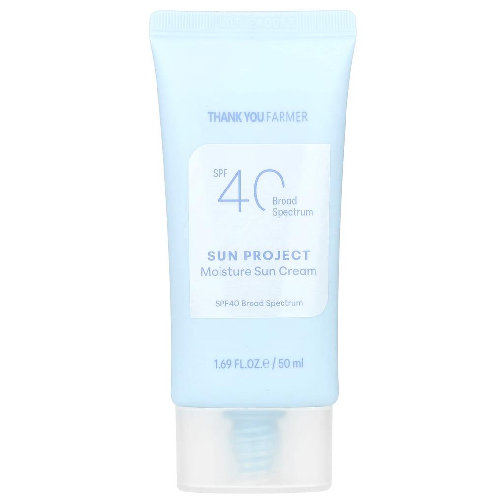 THANK YOU FARMER Sun Project Moisture Sun Cream, SPF 40, 1.69 Fl Oz (50 Ml)