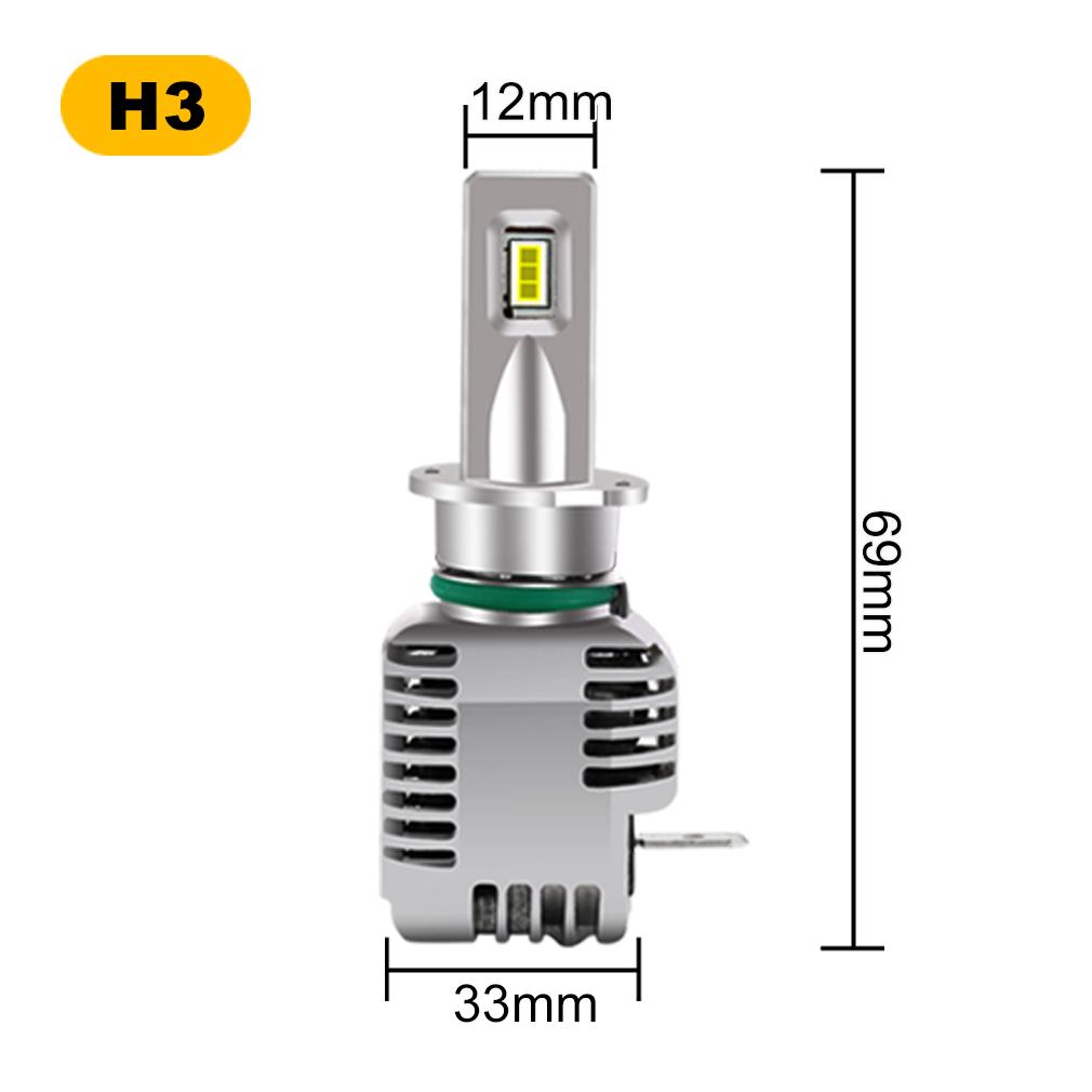 2шт H7 CSP LED H4 Беспроводные 50W 10000LM Canbus Автомобильные фары H1 H3 H11 9005 HB3 9006 HB4 Супер яркие фары дальнего/ближнего света для мотоциклов Противотуманные фары 6000K Белый