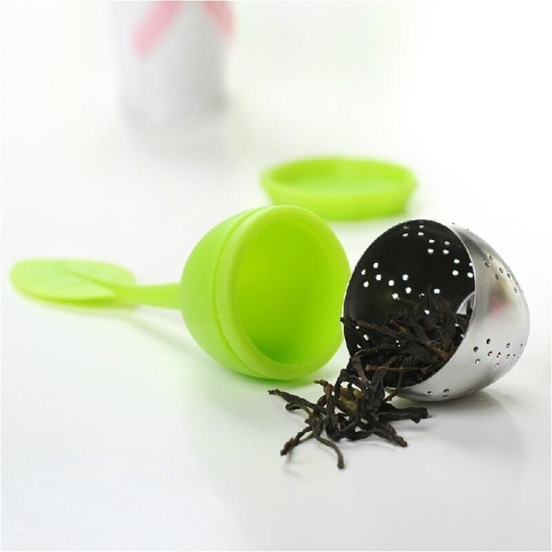 Silicone Tea Strainer Sweet Leaf Pattern Tea Filter Teapot for Loose Leaf Herbal Spice Filter Tools