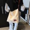 Casual Large-capacity Canvas Bag Women's New Spring and Summer Shoulder Messenger Bag College Student Tote Bag