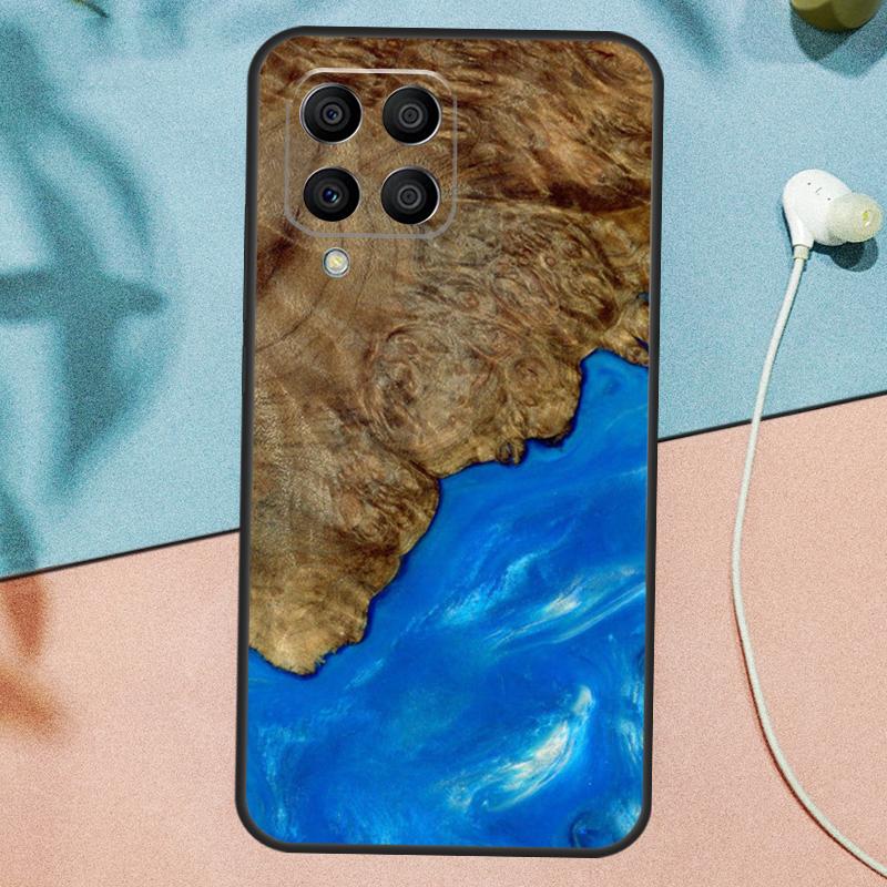 Чехол с узором "Дерево и смола" для Samsung Galaxy M33 M53 M13 M12 M32 M52 M06 M16 M36 M56 M15 M55 M31 M14 M35 M34 M54