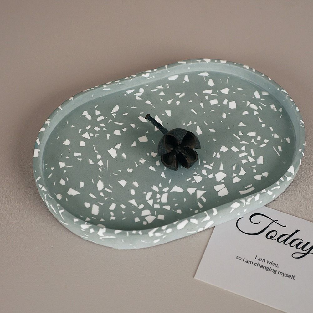 Овальная форма для подноса, силиконовая кристаллическая эпоксидная форма для хранения ручной работы, украшение для дома