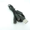 1m USB 2.0 Male To 2 Way DC Male Female Splitter Cable 22awg 3A Plug 5.5x2.5mm Power Supply Cord Adapter Connector Strip