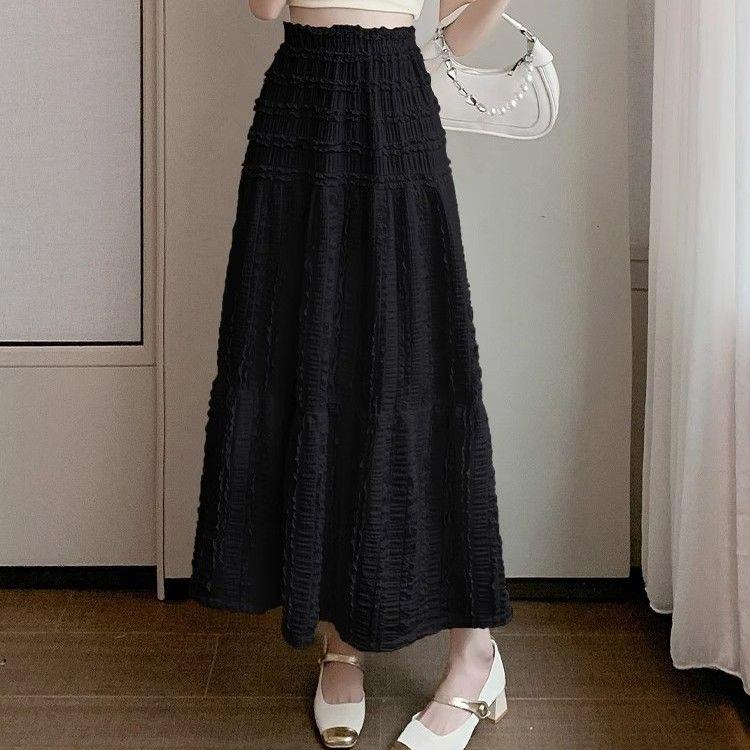 Юбка-полуюбка французского нежного стиля для женщин весна/лето новая юбка-торт с высокой талией темпераментная длинная юбка