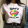 New Fashion Women Tshirt Watercolor Lips Printed Tops Tee Casual Short Sleeve Female Tee Shirts Harajuku Graphic T-Shirts Femme