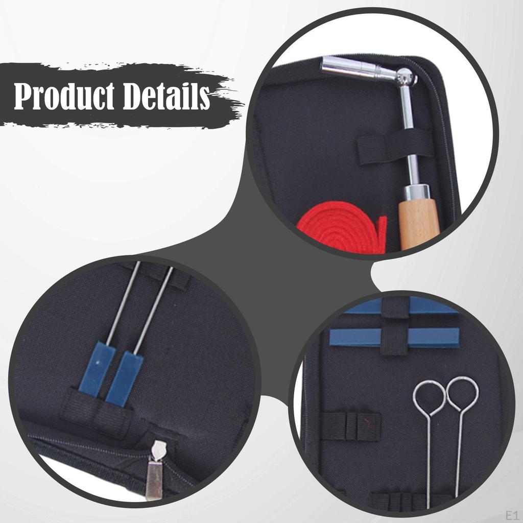 7x Набор для настройки пианино Инструмент для приглушения с кейсом Ремонтные аксессуары Набор инструментов для настройки Ключ