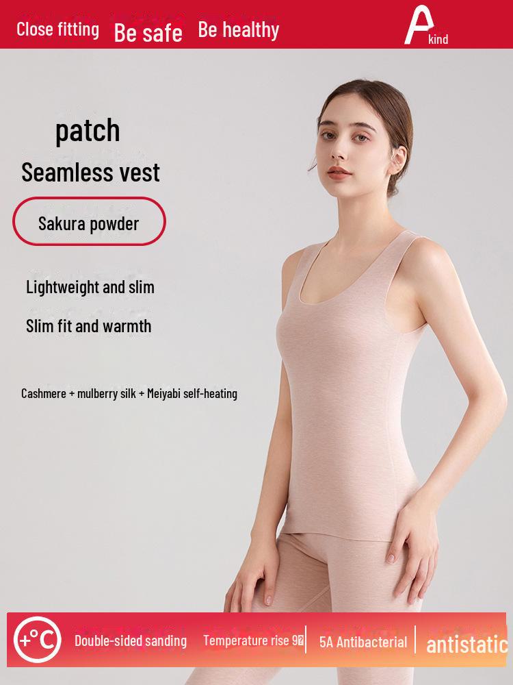 [Класс A] Женский теплый жилет из немецкого бархата - 7A антибактериальный кашемировый шелк, утолщенный базовый слой