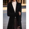 Tooxika Women's Autumn And Winter New Style Lapel Solid Color Long Sleeve Knitted Cardigan Loose Pocket Sweater Jacket Female
