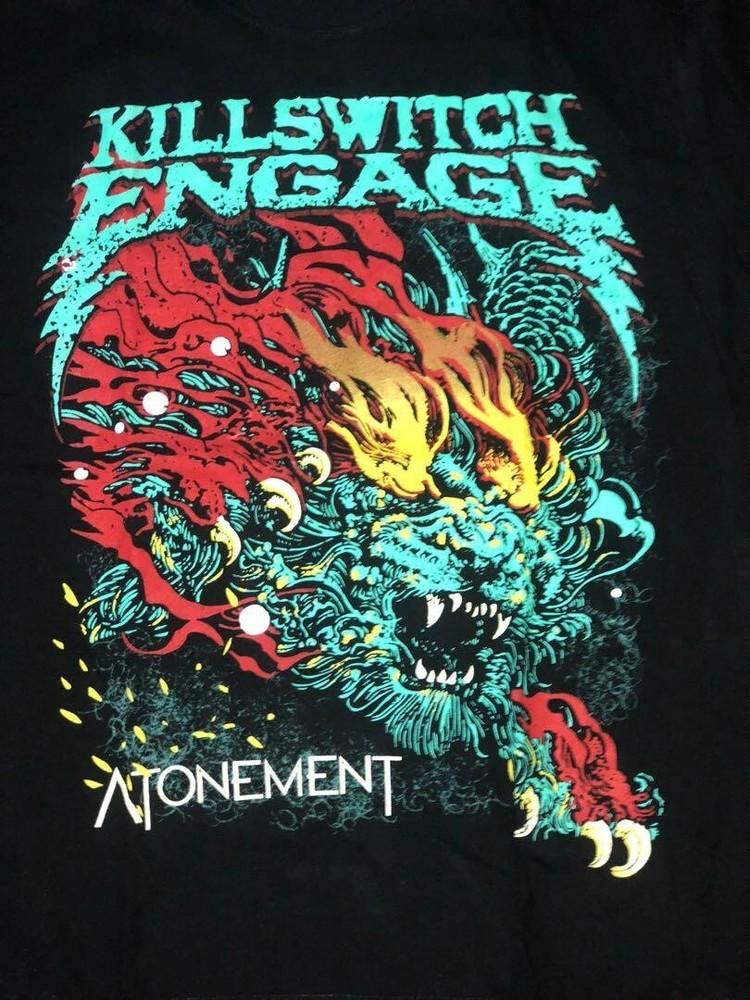 Футболка Killswitch Engage 2020 Atonement Tour Черная Хлопок Все Размеры BO1243 Унисекс Футболка