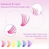 Colored Lash Clusters Kit Individual False Eyelashes Set Segmented Fake Eyelashes with Lash   and   and Lash Tweezers
