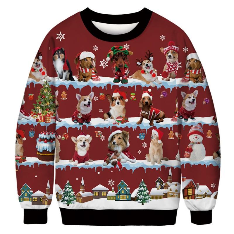 Grinch Christmas Cartoon Hoodie Unisex Long Sleeve Crewneck Sweatshirt Teens Casual Print Top