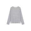 Summer Lazy Knitted Blouse Top for Women with Thin Style Slightly Transparent Outer Layer High-quality Round Neck Sun Protection Long Sleeves