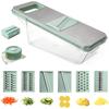 6 In 1 Vegetable Slicer Mandoline Vegetable Slicer with 6 Interchangeable Blades Veggie Slicer Julienne Shredder JT105