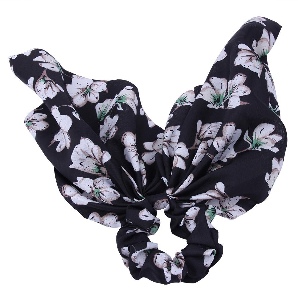 Silky Satin Hair Bows Women Knotted Hair Ties Elastic Bands Satin Hair Ribbon Scrunchy Red Ponytail Holder for Girls Oversized