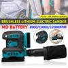 125mm Brushless Random Orbit Electric Sander Sandpaper Wood Grinder Polishing Machine Power Tools For Makita 18V Battery