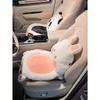 Cozy Up Your Car with 1pc Cute Ladies' Winter Car Seat Cushion Plush, Heated, Neck Pillow and Lumbar Support Keeping You Warm During Winter Drives