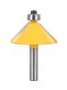8mm Shank 45 Degree Chamfer & Bevel Edging Router Bit Carbide Tipped End Milling Cutter For Cutting Woodworking Tools
