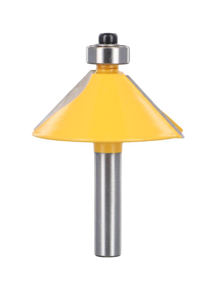 8mm Shank 45 Degree Chamfer & Bevel Edging Router Bit Carbide Tipped End Milling Cutter For Cutting Woodworking Tools