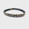 Women's Punk Rivet Belt - Versatile Leopard Print Accessory