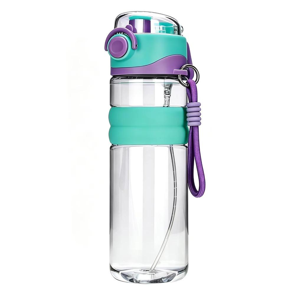 Dual-Use Sport Water Bottle 750 ML Student Water Cup Portable Outdoor Water Bottle Camping
