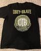 Винтаж Obey the Brave Band Young Blood Хлопок Черная Футболка S-5XL Унисекс EN667 Унисекс Футболка
