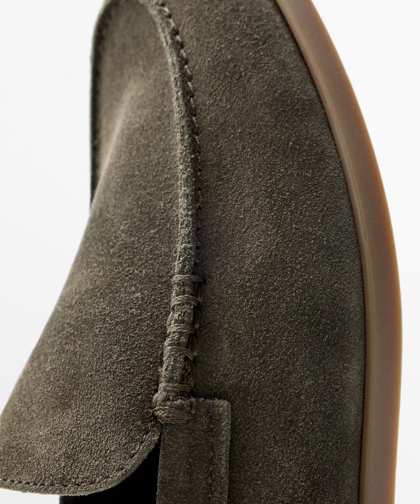 Massimo Dutti Soft Split Suede Leather Loafers