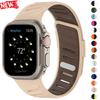 Спортивный ремешок для Apple Watch Ultra 3/2 49 мм 38 41 45 44 46 мм Двухцветный силиконовый ремешок для IWatch Series 11 10 9 8 7 Дышащий ремешок