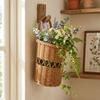 Rust-Resistant Wall Mounted Storage Basket Rustic Style Flower Bucket  Tableware Organizer