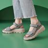 Fashion Plus Size 35-41 Shoes for Women Summer 2025 Fashion Sandals Outdoor Comfortable Soft Strappy Beach Wedges Sandalias De Mujer