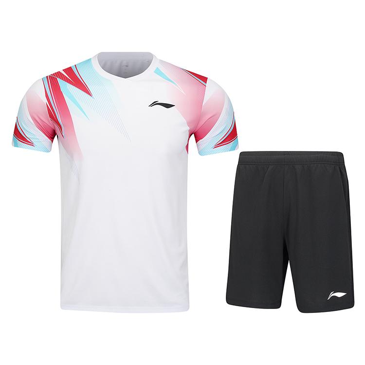 Коллекция Li Ning для бадминтона Комплект из майки и шорт для бадминтона Унисекс AATV011-2