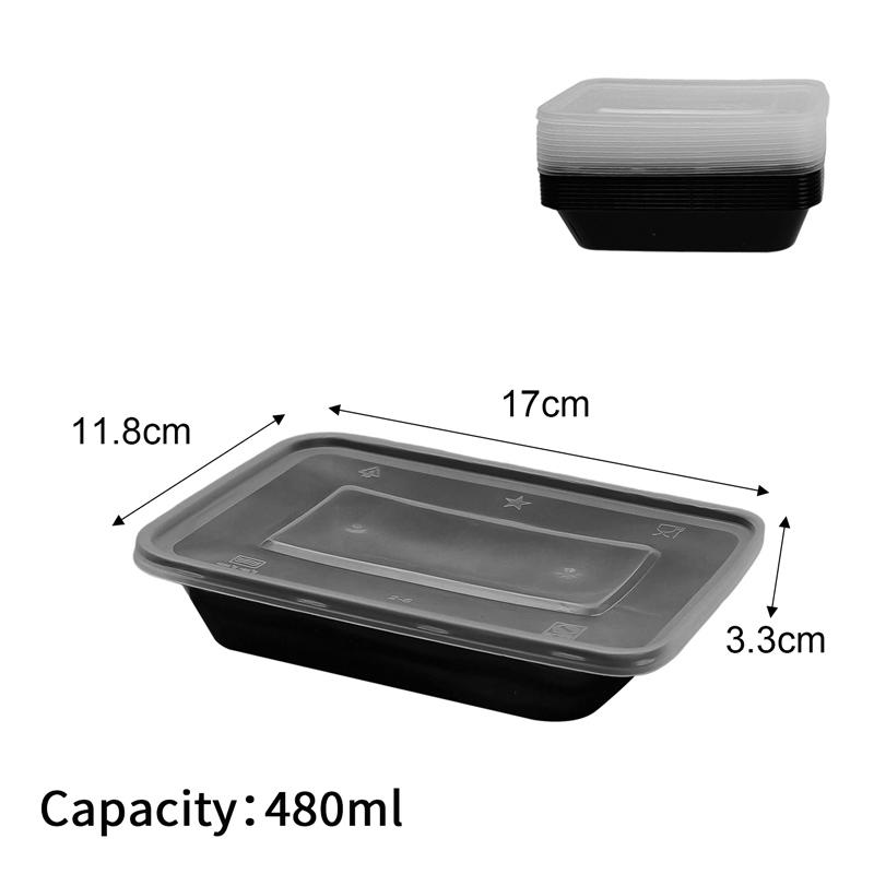 10/30pcs disposable Food Containers with Lids Plastic Bento Lunch Box Fruit Fridge Fresh-keeping Boxes Kitchen Food Storage