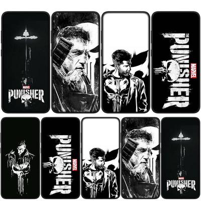 Чехол для iPhone 16 15 Xiaomi Redmi Note 14 13 12 11 Pro Max X 8 9 16e Samsung Galaxy S25 S24 S23 Moto G75 G85OPPO Huawei Punisher Marvel Phone Case