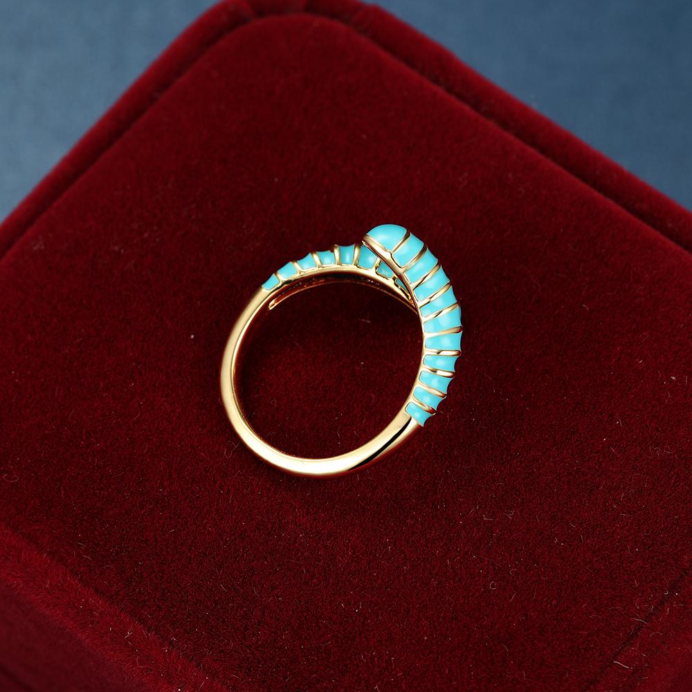 Регулируемые кольца с радужной эмалью золотого цвета для женщин, открывающиеся кольца, свадебные украшения