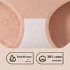 Women's Seamless Cotton Mid-Waist Underwear - Antibacterial Mulberry Silk Protein, Plus Size Available