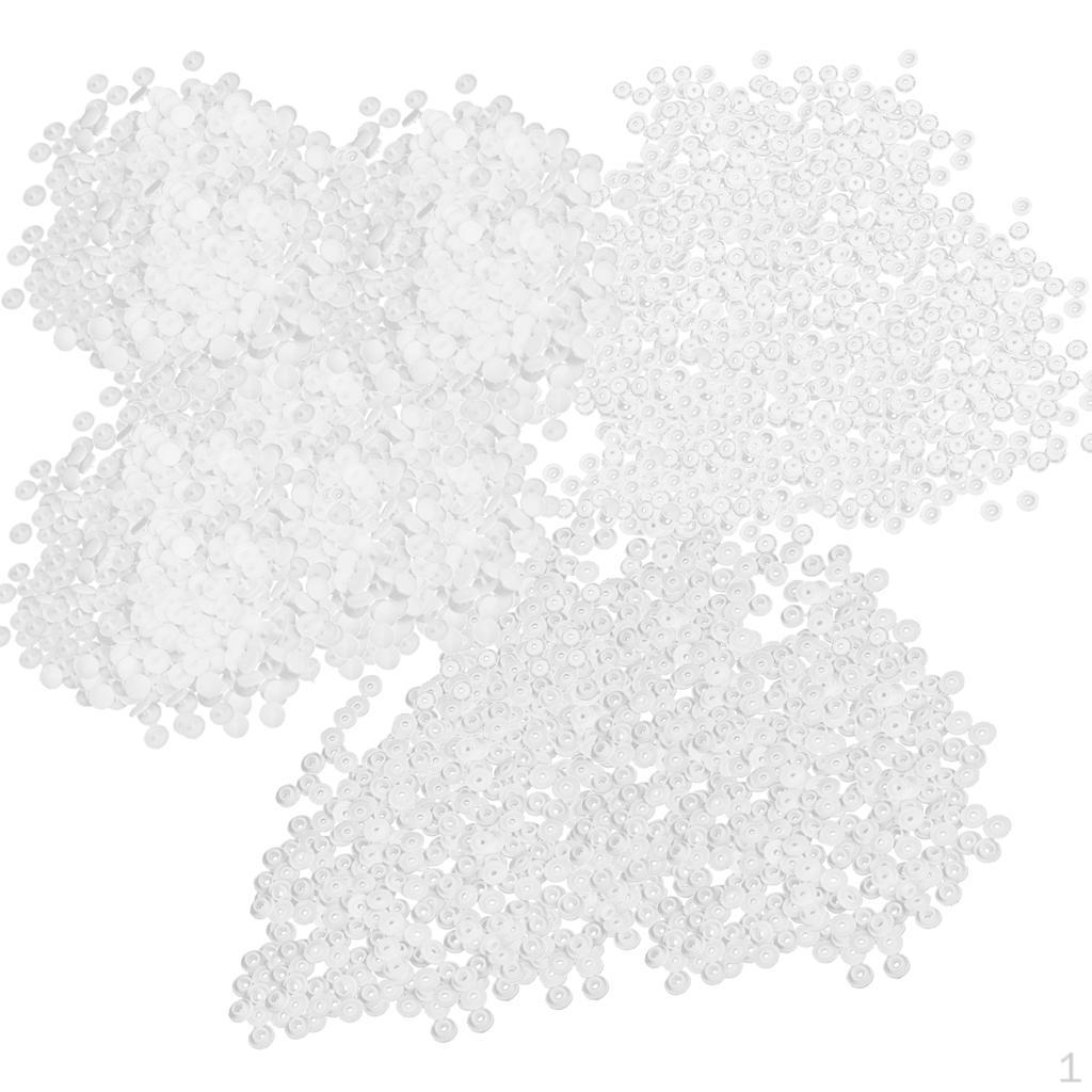 6x 100 Set Size 20 Plastic Resin Press Stud Snap Fasteners