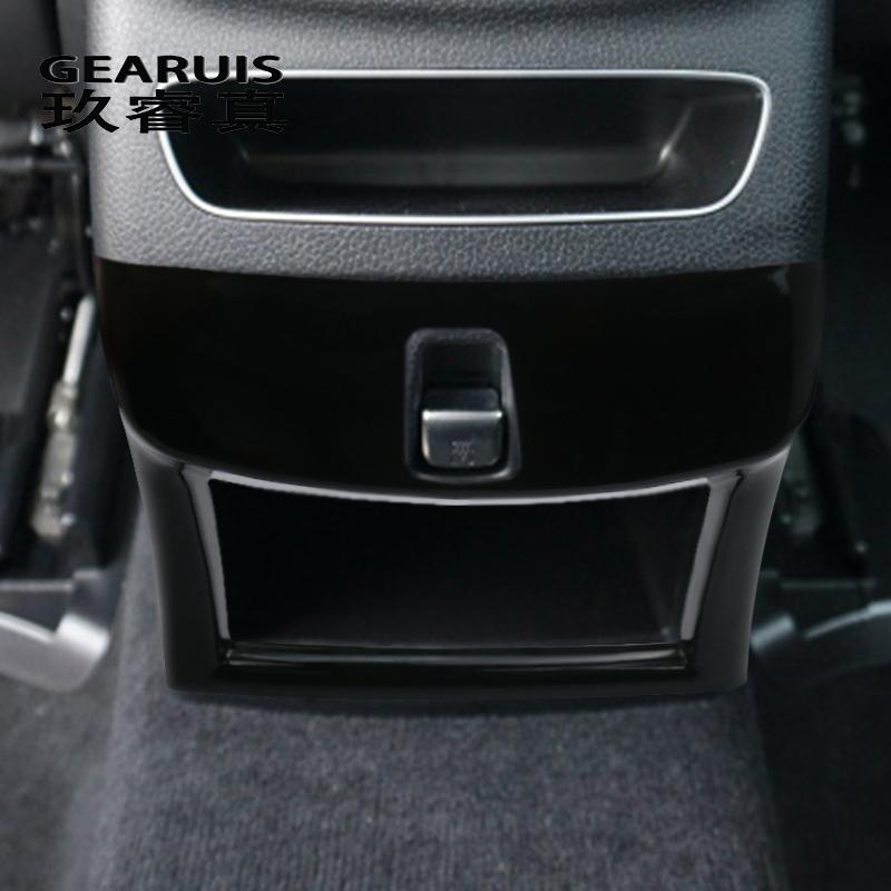 For Mercedes Benz GLC X253 W253 C253 -2022 Car Rear Armrest Air Conditioning Outlet Cover Carbon Fiber Decoration