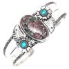 Eudialyte Jasper Gemstone Antique Jewelry Cuff Bracelets7''Adjustable