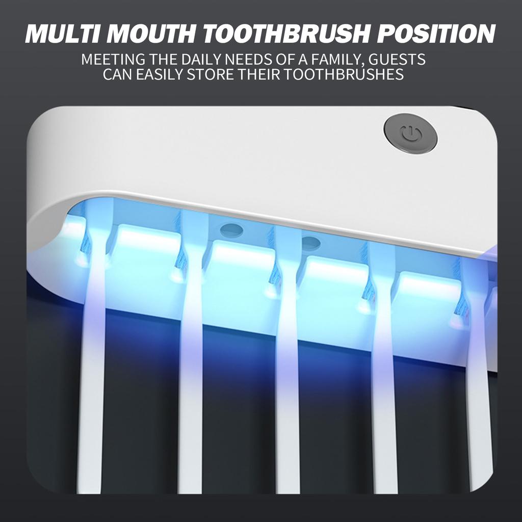 USB Hole Free Wireless Charging UV Toothbrush Storage Rack