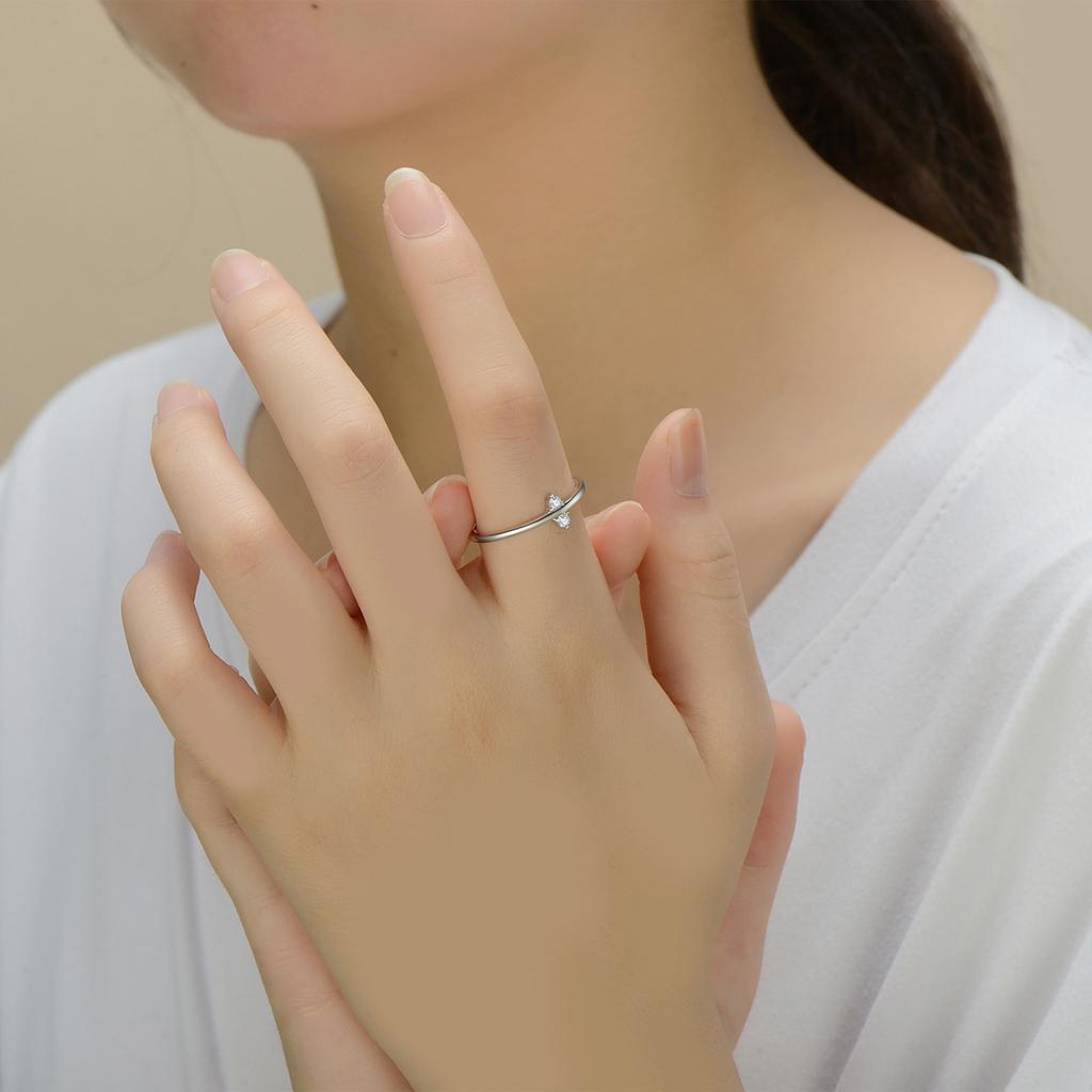 925 Sterling Silver Minimalism Clear CZ Finger Rings For Women Fashion Anniversary Wedding Statement Jewelry 2020 Bijoux