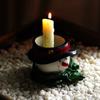 Creative Snowman Candlestick Craft Candlestick Holder Gift Snowman Candlesticks  Table Decoration