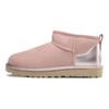UGG Классические ультра мини блестящие теплые удобные универсальные ботильоны женские ботинки розовые 1123634-RSGRY