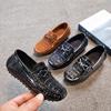 Boys Leather Shoes Round-toe Flat Soft Kids Casual Shoes