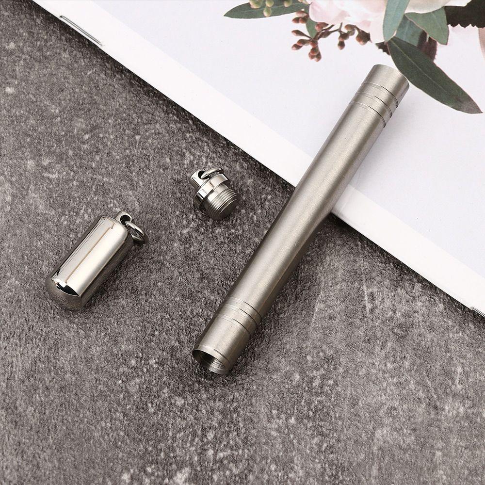 Lucky Charm Корпус для таблеток из нержавеющей стали Цилиндрическая трубка Флакон для духов Подвеска Бутылка желаний Урна для пепла