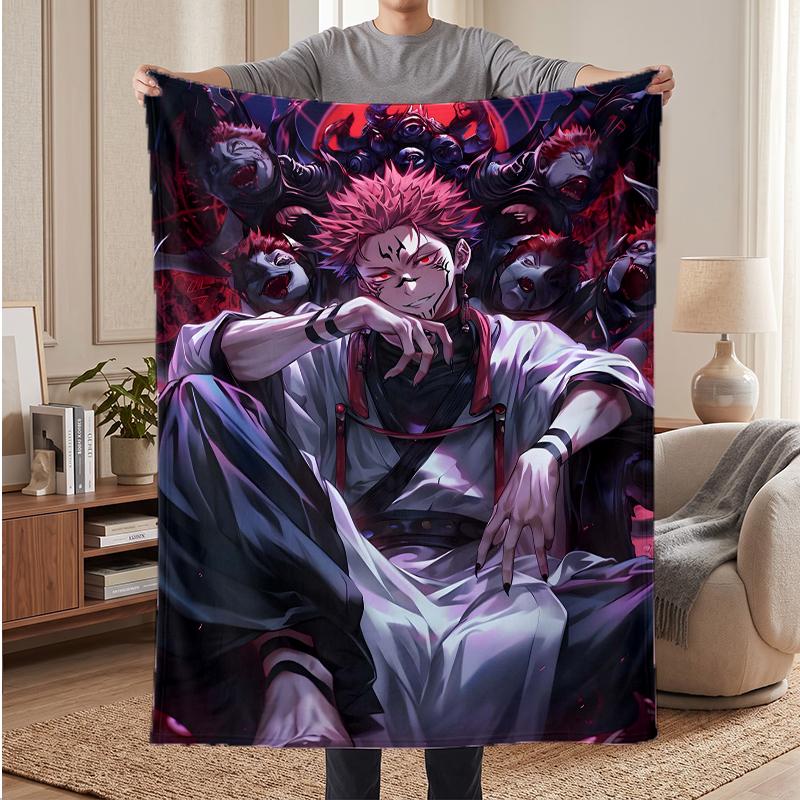 Sukuna Soft Warm Flannel Blankets Comfortable Blanket for Home Decoration Gifting