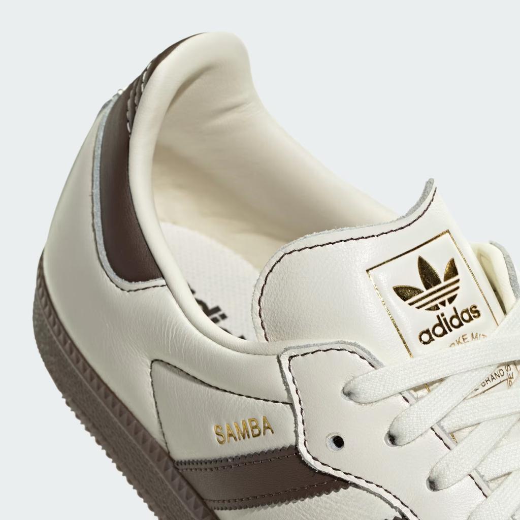 KK4484 adidas Originals Samba OG Бело-кремовый Коричневый Каучук (Мужской)