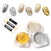 Gel Nail Magnetic Powder, Mirror Powder, Magnetic Nails, Mirror Nails, Cat Eye Powder, UVLED Compatible, 3 Colors [SilverGoldRose Gold]