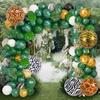 Party Supplies Gold Jungle Safari Foil Dark Green Balloon Garland Latex Arch Kit Men