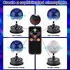 Rotating 5in Disco Ball Party Lights with Remote, 6-12RPM Adjustable Disco Ball,18 LEDs DJ Light,Hanging and Table 2 Use